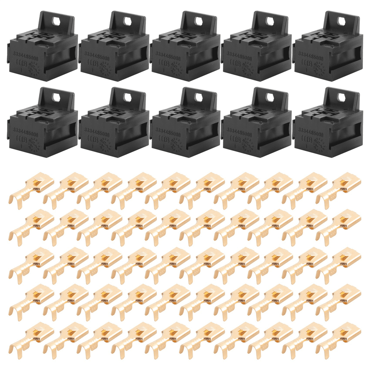 Car Auto 30A-80A Relay Bracket Terminal Case Holder Base 5 Pin Socket ...