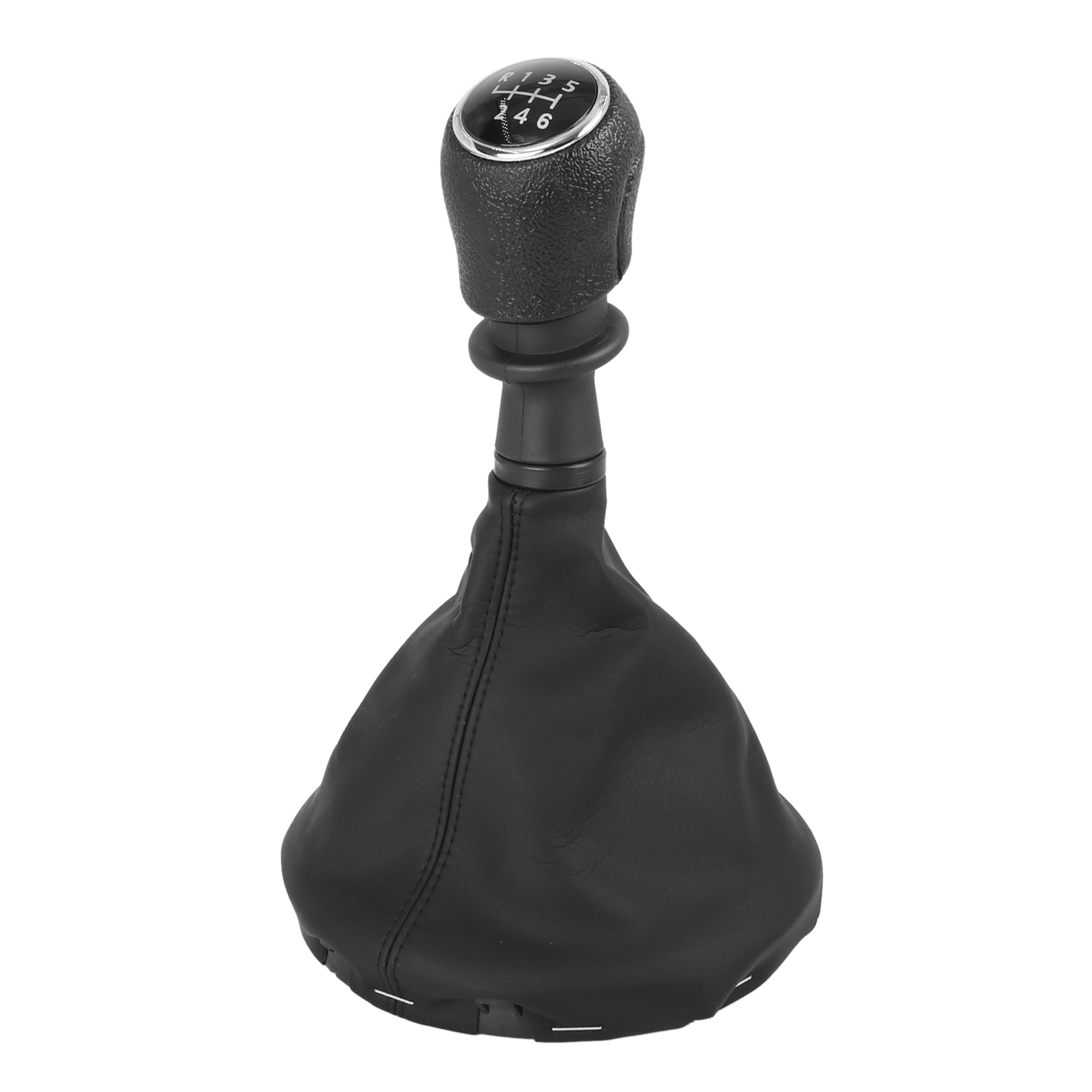 Car Auto 6 Speed Gear Shift Stick Knob Boot Cover Black for VW T5 2003-2011