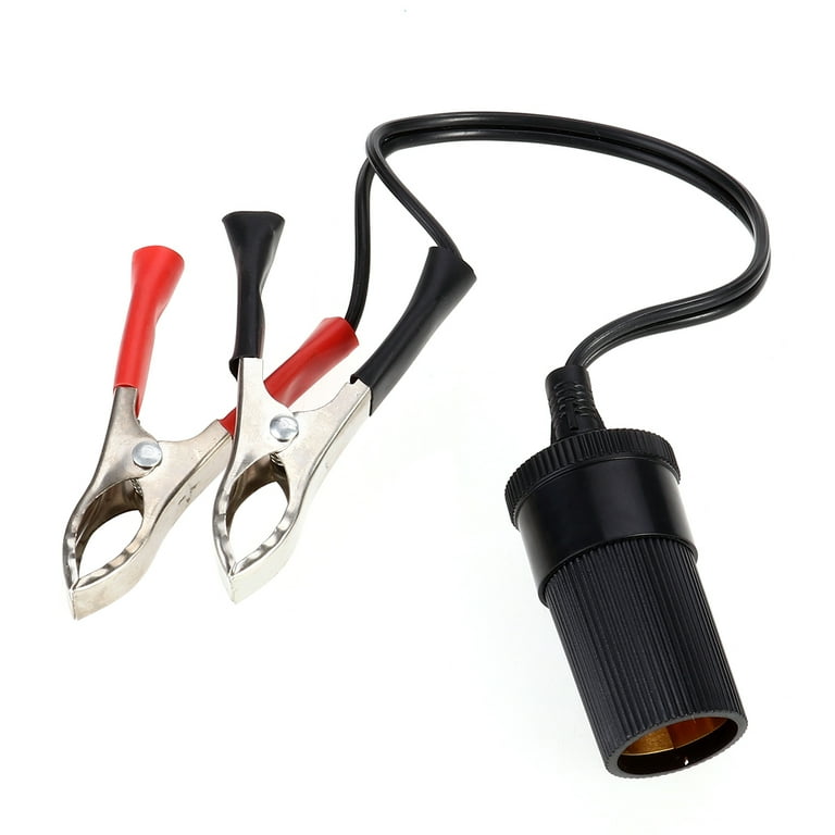 Car Auto Battery Terminal Clip 12V DC Cigarette Lighter Socket Adapter