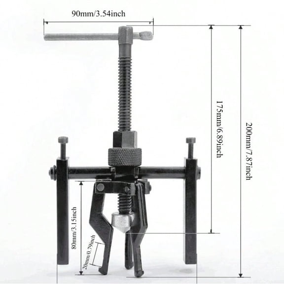 Car Auto Carbon Steel 3 Jaw Inner Bearing Puller Gear Extractor Heavy Duty Automotive Machine Tool Kit Fine Quality
