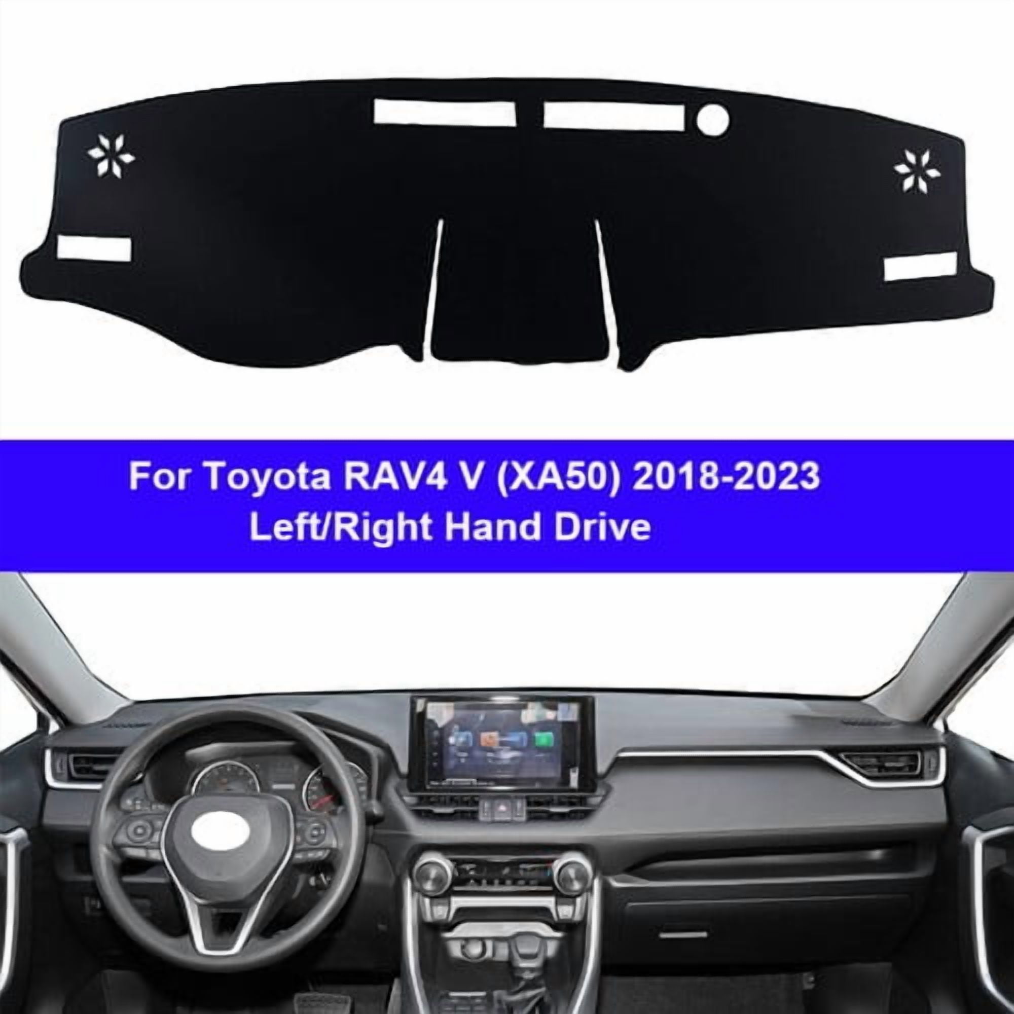 Car Auto Dashboard Cover Dashmat Carpet For Toyota RAV4 V (XA50) 2018 - 2023