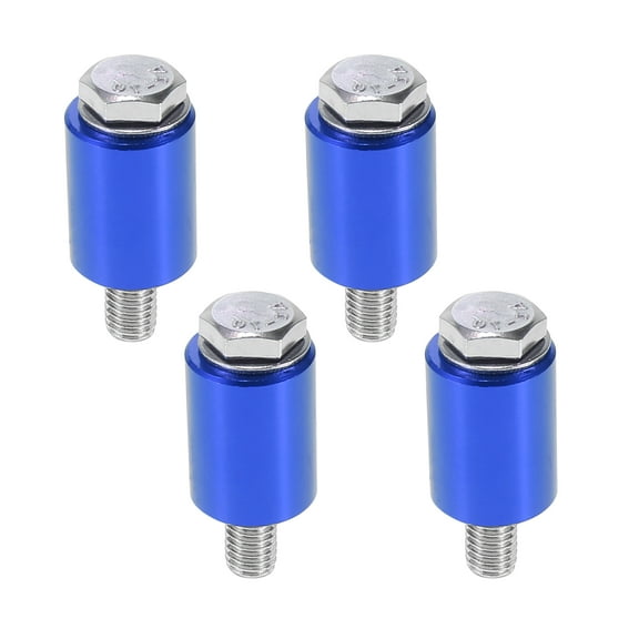 Car Auto  Engine Motor Hood Vent Spacer Riser Hood Vent Spacer Riser Kit Aluminum Alloy 8mm Blue