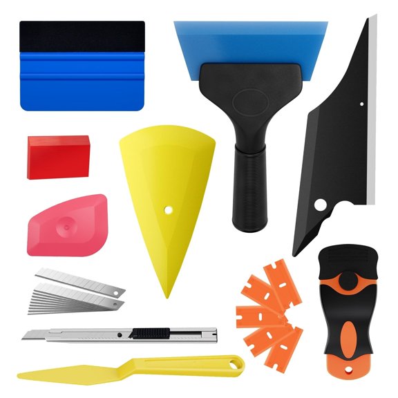 Car Auto Film Window Tint Tinting Installation Tools Kit Squeegee Scraper Blades