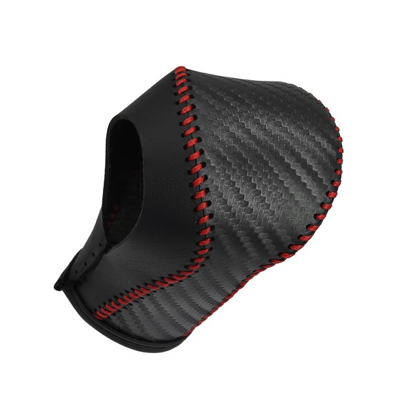 Car Auto Gear Shift Knob Cover Protector with Red Thread Carbon Fiber Pattern for Honda CR-V 2012 2013 2014 2015 2016