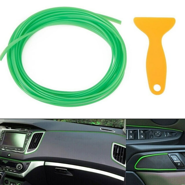 Car Auto Green Interior Door Gap Edge Line Insert Pvc Molding Trim