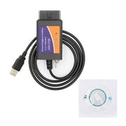 Car Auto OBD2 Diagnostic Tool Elm 327 USB Chip Code Reader Hs CAN/MS CAN Switch