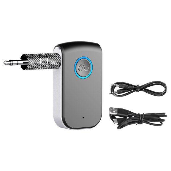 Car Aux Stereo Receiver with 10 Hour Play Time & Portable Design Quick Pairing
