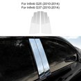 thumbnail image 1 of Car B-Pillar Stickers for 2010-2014 Infiniti G25 G37 Car Decorations, Silver, 1 of 7