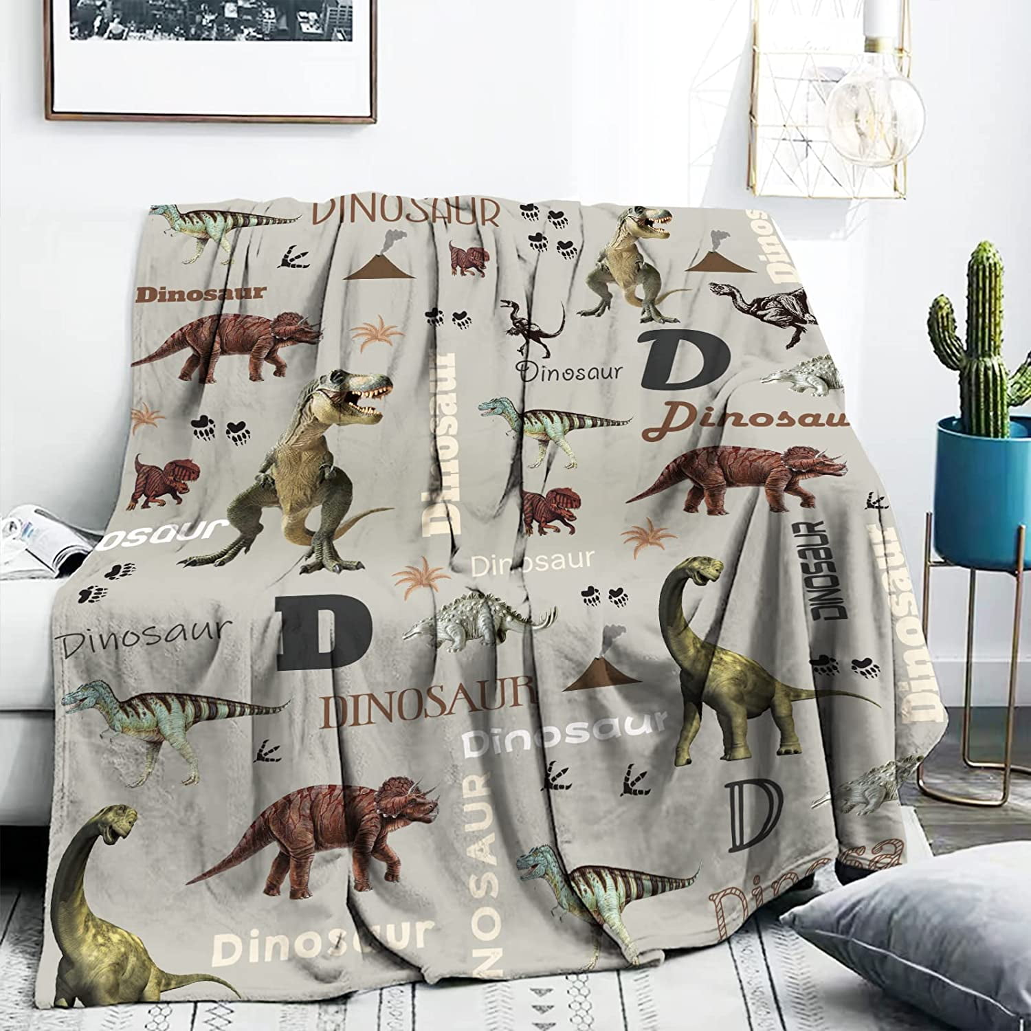 Car Baby Blanket for Boys, Blue Car Blankets for Toddler Boys Gift