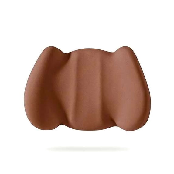 KINGWOLF Car Back Cushion Ergonomic Lumbar Support Universal Fit Posture Correcting Brown