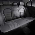 thumbnail image 1 of Car Back Seat Cover, Breathable PU Leather Rear Seat Cushion Protector, Rear Bench Cover Pad Fits for 95% Vehicle, Universal Interior Car Accessories (Gray, Rear), 1 of 8