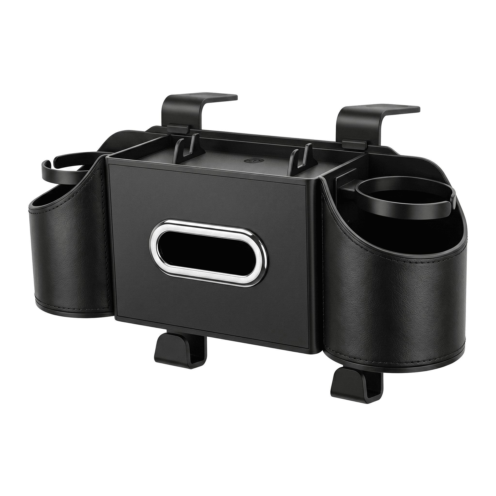 Car Back Seat Organizer with Cup Holders &amp; Tissue Storage Box - Multifunctional Rear Seat Storage for Car Accessories, Black deal from Walmart
