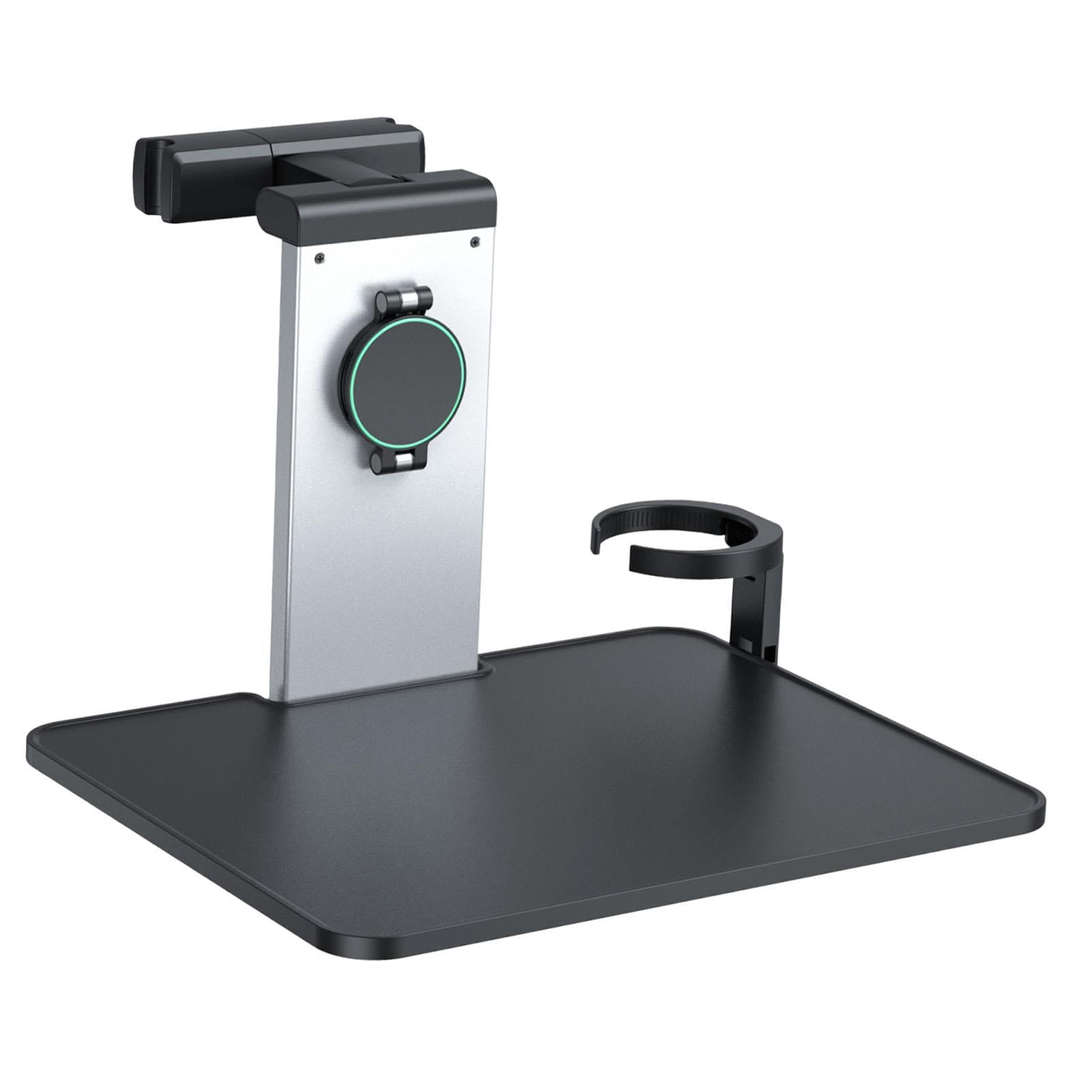 Car Back Seat Tray Table Auto Food Desk Stable Aluminum Alloy Material with Phone Holder for Travelers
