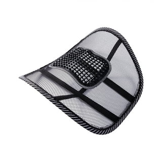 ElevateEase Breathable Lumbar Support Pillow w/ Mesh & Velvet Covers f
