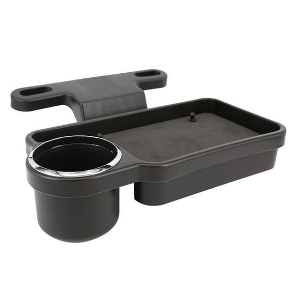Car Back for seat Foldable Black Cup Holders Portable Rear for Seat Table Tray