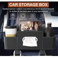 thumbnail image 1 of Car Backseat Organizer, 3-In-1 Multifunctional Storage Box with Tissue Holder, Cup Holders & Hooks, Waterproof, for Phone and Drinks, 1 of 6