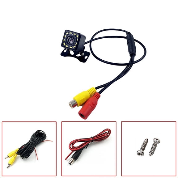 Car Backup Camera, Rear View Camera Ultra HD 4|8|12 LED Night Vision,Waterproof Reverse Camera 170° Wide View Angel with Mount Brackets for Universal Cars