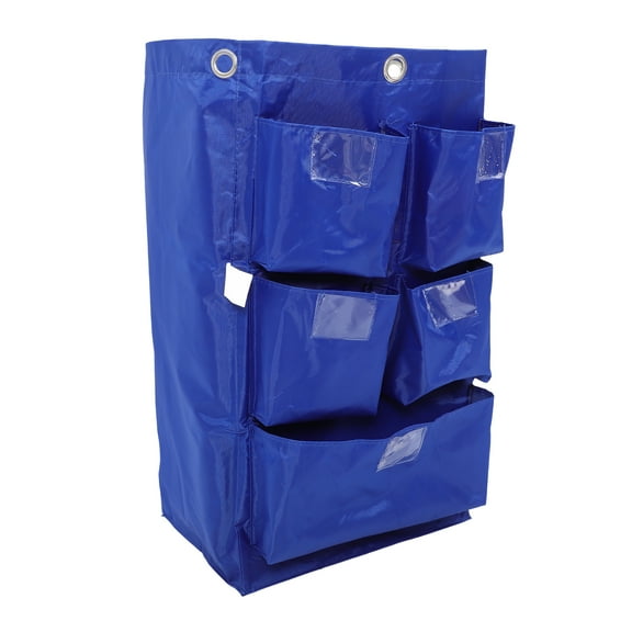 Car Bag Housekeeping Cart Bag Canvas Bag Janitorial Supply Trash Bag For Cleaning Cart Oxford Cloth 69.00X40.00X28.00CM