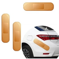Car Bandaid Sticker, 10 x 2.72 Inches Giant Car Bumper Sticker, NOGIS 3 Pack Car Decal Vinyl Decal Sticker Bandaid Decal for Car SUV, Locker Refrigerator, Vehicle Window (Yellow)