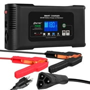 Car Battery Charger 18 Amp Automatic Smart Charger, 36V/18A 48V/13A, for Lead Acid (AGM/Gel/SLA)/LiFePO4 Trickle Charger, Pulse Repair Car Battery Charger, Deep Cycle Battery Charger