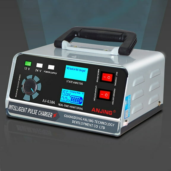 Car Battery Charger, Faster Charging, 400W, Good Heat Dissipation, 12V / 24V Truck Battery Charger for Cold Areas