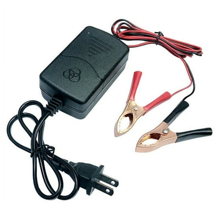 Car Battery Charger with Alligator Clips 12V Portable Auto Trickle Maintainer Boat Motorcycle RV