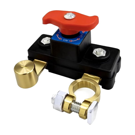 Car Battery Cut Off Switch,2026 New Car Battery Power Cut-Off Switch Breaker,Smart Adjustable Battery Disconnect,Pure Copper Mnual Rotary Battery Shut Off Switch Switch for Truck Boat Car,A