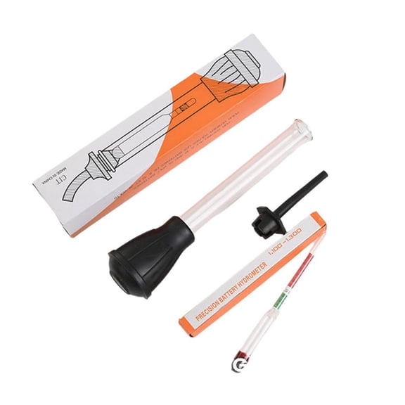 Car Battery Density Tester, Car Battery Hydrometer, Precision Automotive Batteries Electrolyte Hydrometer, Fast Detection and Repairing Tool for Golf Cart, Deep Cycle Battery