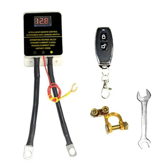 Car Battery Disconnect Cut Off Isolator Master Switch W/ Remote Control U3H6