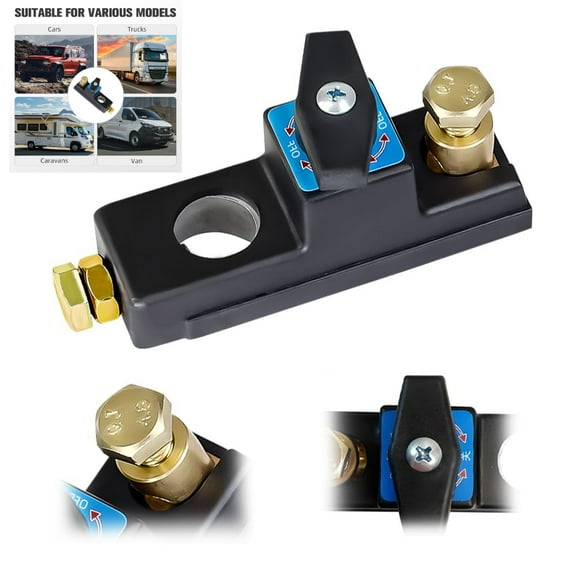 Car Battery Disconnect Switch, 2025 New Battery Kill Switch, Heavy Duty Battery Shut Off Switch, Quick Disconnect Battery Cut Off Universal Switch for Car, RV and Boat (1)