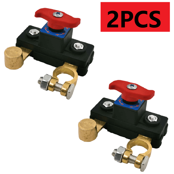 Car Battery Disconnect Switch Breaker Isolator for Vehicle Auto Truck RV Marine Electrical Safety Power Cut Off Protection Tool(2PCS)