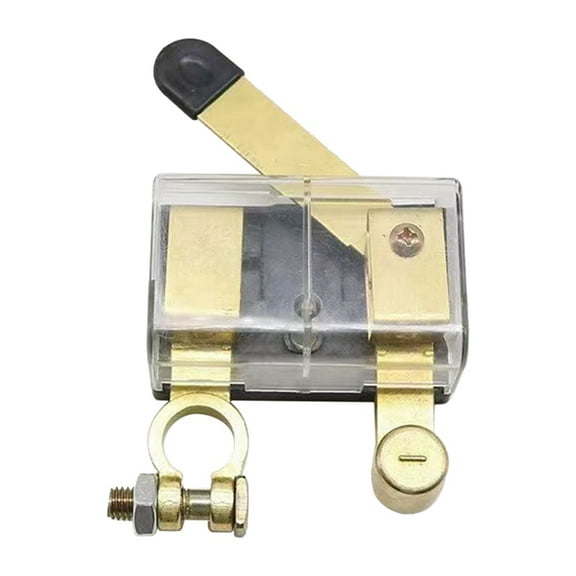Car Battery Disconnect Switch Isolator Power Cut Knife Blade Switch for Marine Car Boat Negative Terminal B