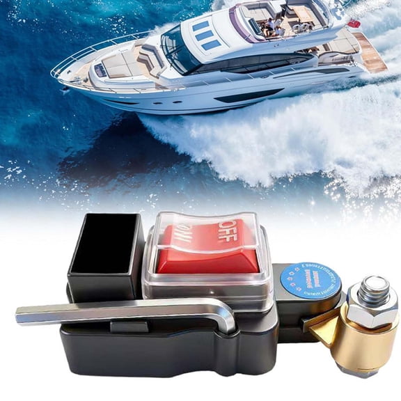 Car Battery Disconnect Switch, Pure Copper High Conductivity Disconnect Switch Breaker, Smart Car Battery Disconnect Switch 12v-24v for Boat Rv Car Truck Supplies