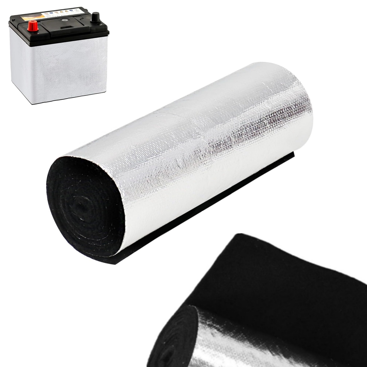 Insulation Protector Car Battery Insulation Kit 40.16x7.09x0.12In Portable Heat Insulation ...