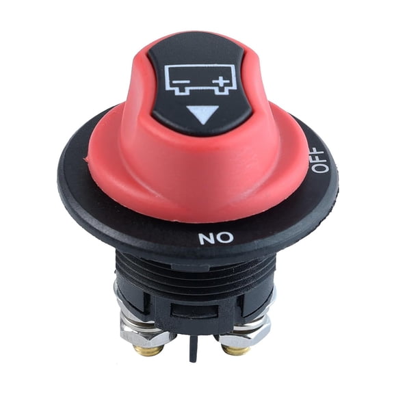 Car Battery Isolator Switch 100 A 32 V DC Battery Disconnect Switch Power Rotary Cut Off Battery Protection for Motorcycle Marine Boat Caravan Car Vehicles