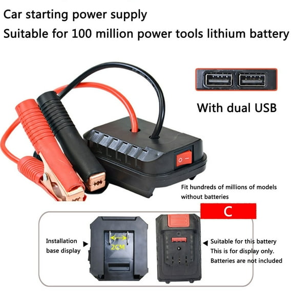 Car Battery Jump Starter 18000mAh Portable Power Pack with Dual USB Ports, Heavy-Duty Clamps for Trucks SUVs Cars, Lightweight Compact Design, Emergency Automotive Booster 150g/5.3oz