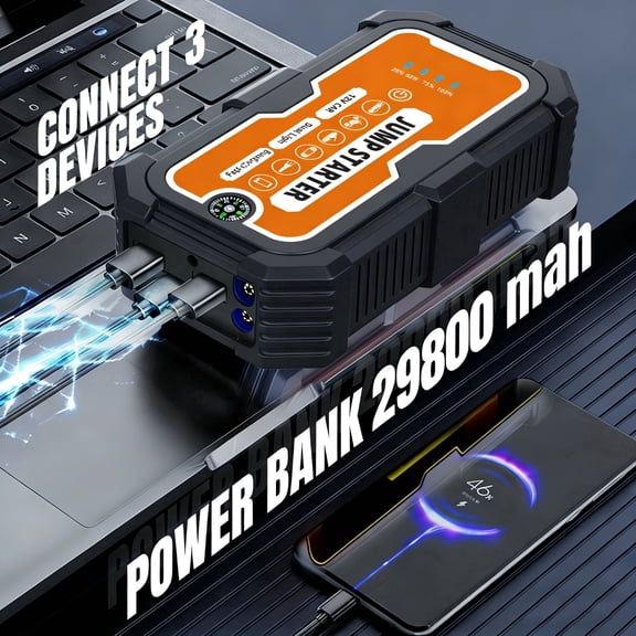 Car Battery Jump Starter, 5000A Peak Car Jumper Starter Battery Pack,Power Bank