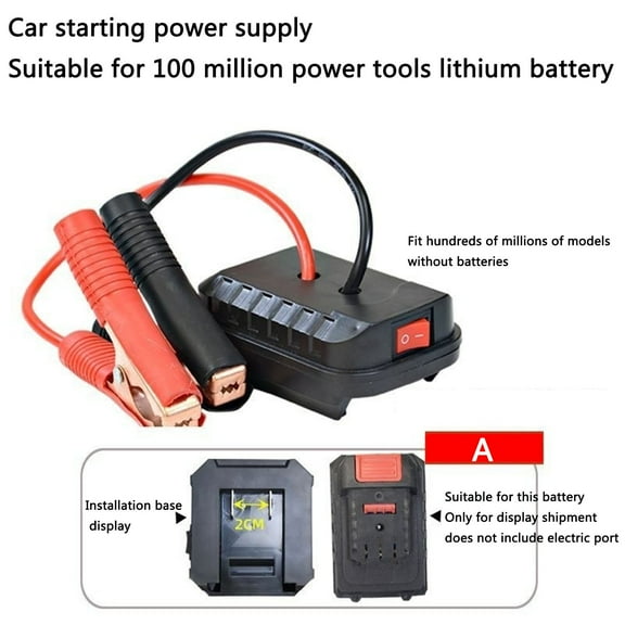 Car Battery Jump Starter, ZzCityTK Multifunctional Lithium Portable Power Bank, Lightweight Automotive Booster with Double USB Quick Charge Emergency Starting Pack