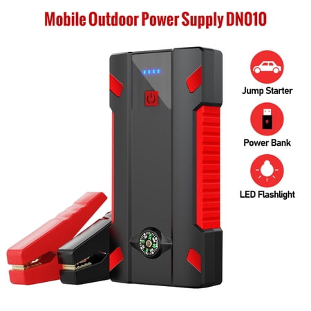 Car Battery Jump Starter(for Upto 6L Gas or Upto 3L Diesel),DFITO Powerful Car Jump Starter with Dual USB Quick Charge