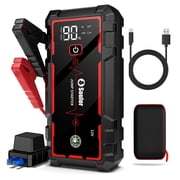 Car Battery Jump Starters, 3000A 12V Lithium Battery, Jumper Cables-for All Gas Engines, Jump Starter with Dual USB Power Bank QC 3.0 Fast Charging.