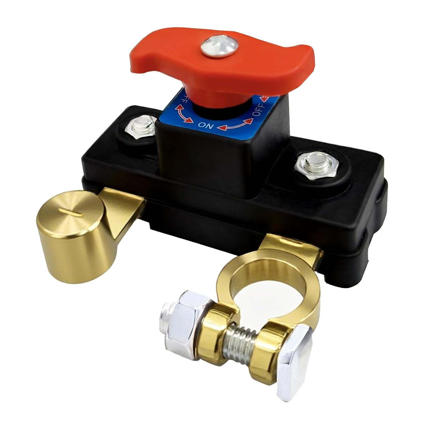 Car Battery Power Cut-Off Switch Breaker, Pure Copper Stable Transmission High Conductivity Disconnect Switch Smart Battery Disconnect for Car Truck Boat Rv Supplies