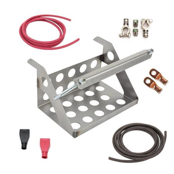 Car Battery Relocation Kit w/ Weld-On Remote Mount Box