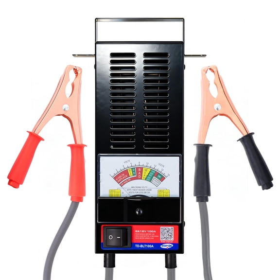 Car Battery Tester, 6V/12V, Battery Load Tester 100-1000 CCA, Automotive Battery Tester 100 AMP, for Cars, RVs, Motorcycles, ATVs, Boats