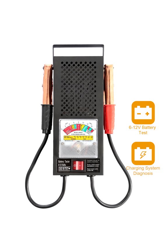 Car Battery Tester Moclever 100 Amp Automotive Load Checker for Car Motorcycle 6-12V CCA Analyzer