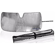 Car Beyond Store for 2015 to 2016 Honda Fit Silver Shield Custom Fit Roll Up Reflective Windshield Sun Shade