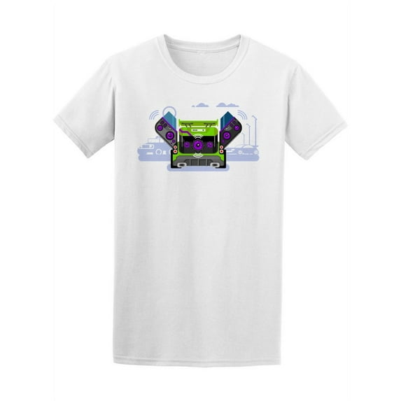 Car Big Audio System T-Shirt Men -Image by Shutterstock, Male Medium