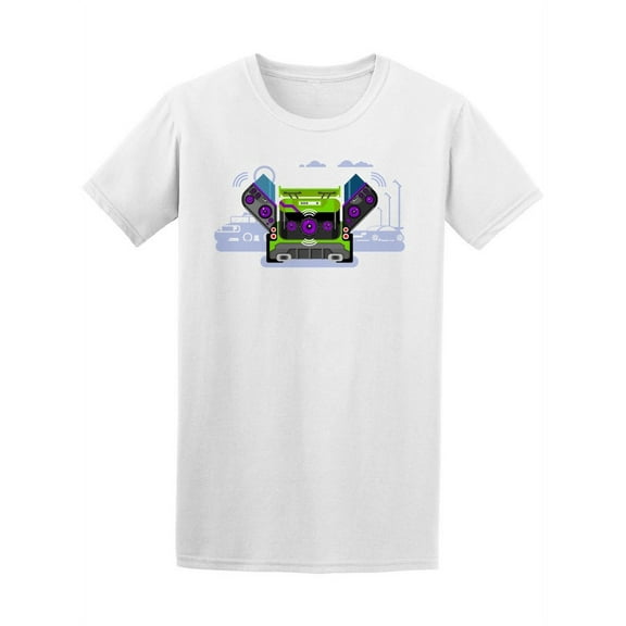 Car Big Audio System T-Shirt Men -Image by Shutterstock, Male x-Large