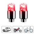 thumbnail image 1 of Car Bike Tire Lights,2-Pack Red Light Short Version Wheel Lights,Universal Valve Stem Lights for Automobile Electric Scooter Motorcycle,Bike Wheel Lights and Bike Spoke Lights for Safety Warning, 1 of 7