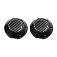 thumbnail image 1 of Car Black Carbon Fiber Pattern 68mm Dia 6 Clips Wheel Tyre Center Hub Cap Cover 2pcs, 1 of 3