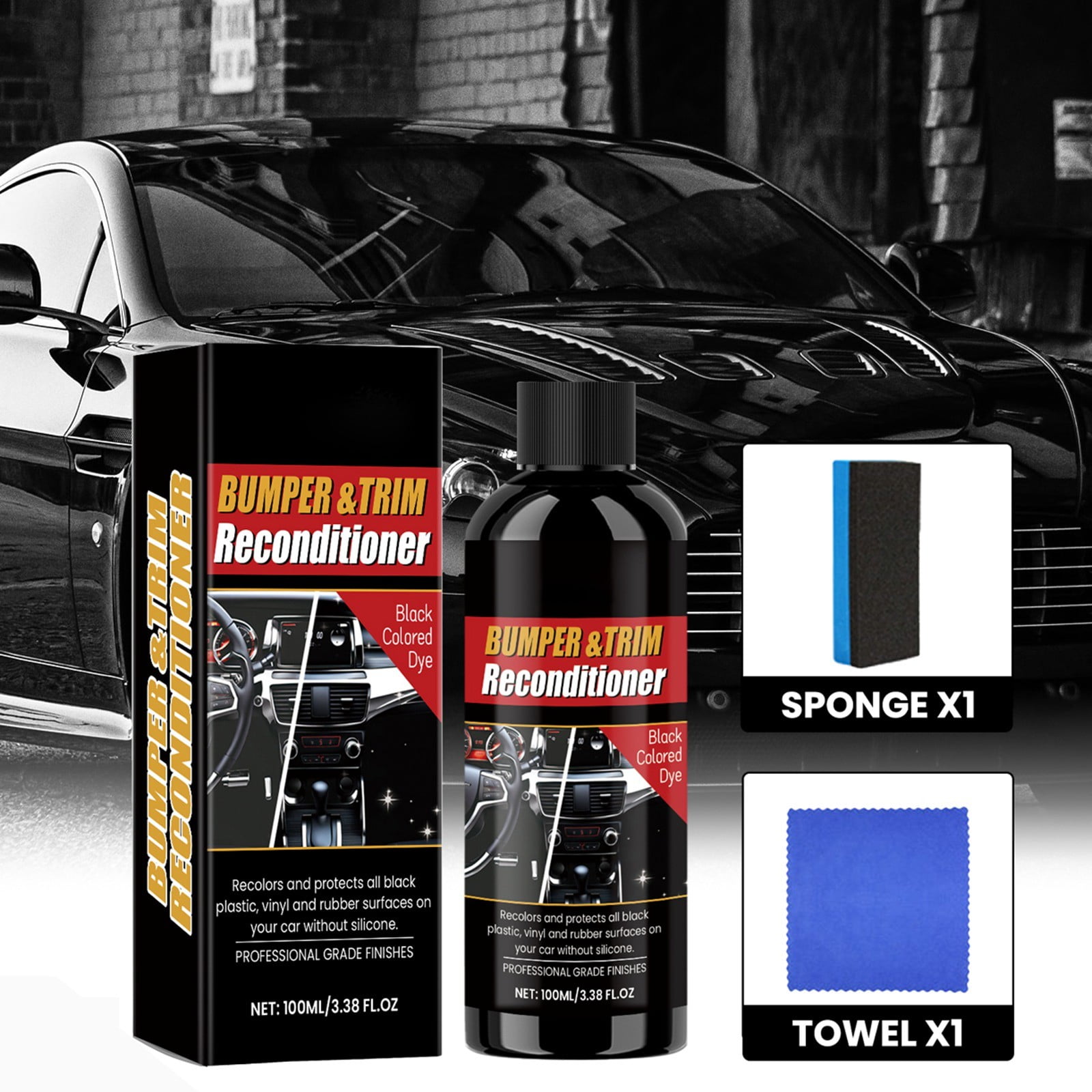 Car Black Refurbishment Agent Scratch Enhance Car Protector for Car
